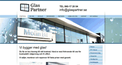 Desktop Screenshot of glaspartner.se