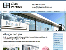 Tablet Screenshot of glaspartner.se